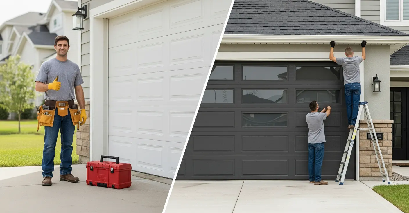 Garage Door Repair vs Replacement in Rockville