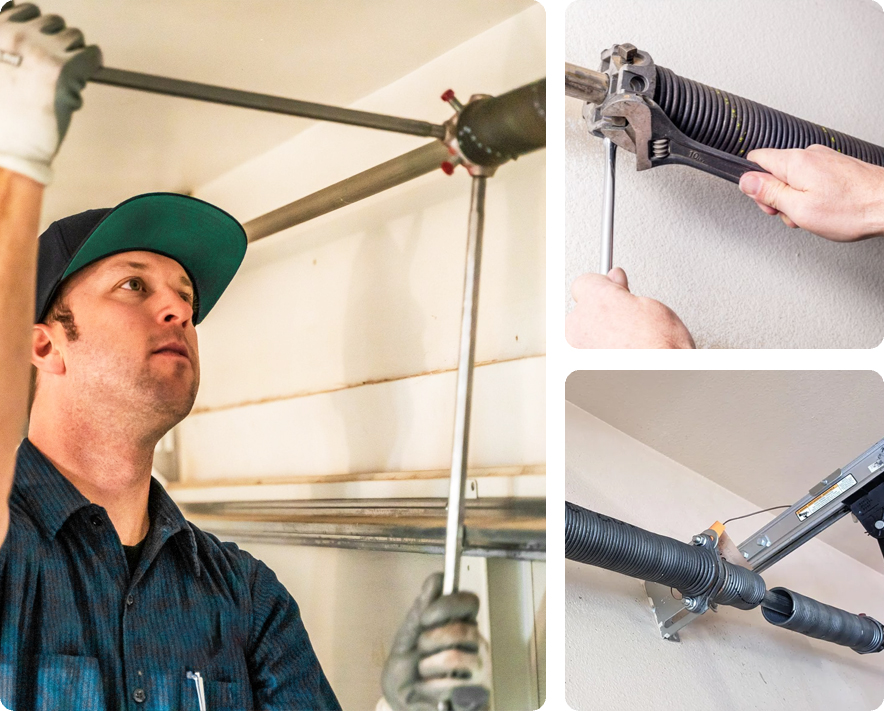 Garage door spring repair